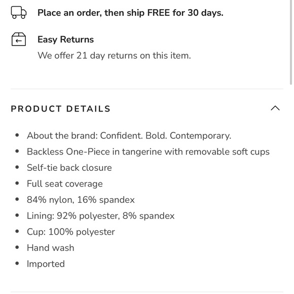 Vince Camuto Women's Red Floral Long Sleeve Swimsuit - Picture 3 of 3